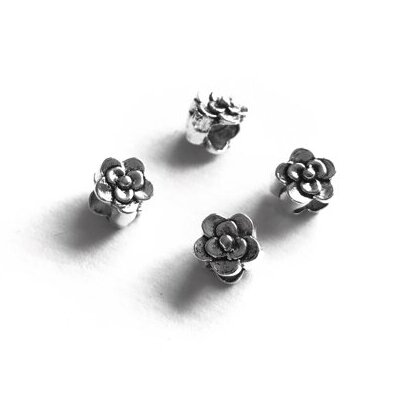 8x8mm sidabro sp. intarpai, 11vnt.