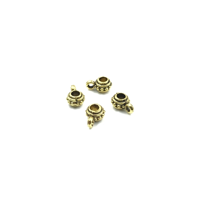 4x10mm aukso sp. pakabukų laikikliai, 34vnt.