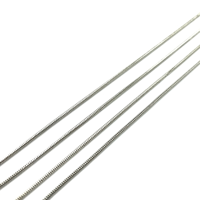 1,2x1,2mm sidabro sp. grandinėlė, 1m