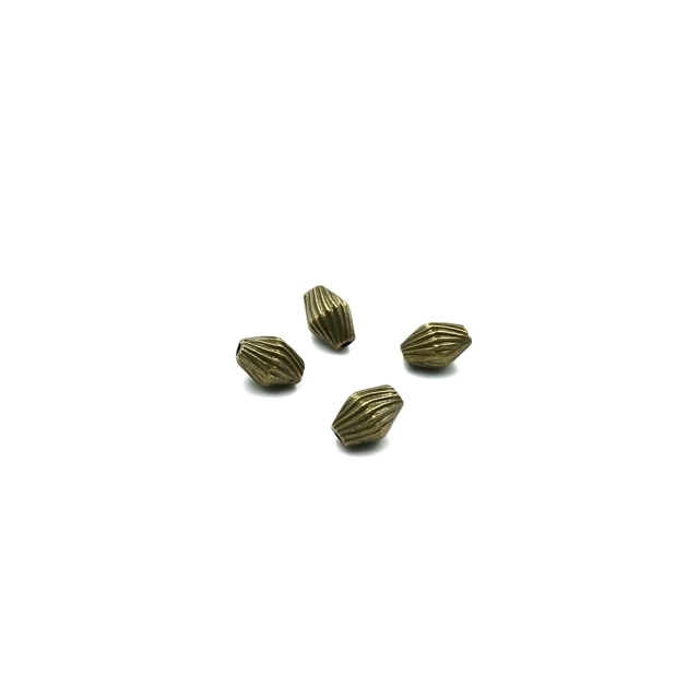 8x6mm žalvario sp. intarpai, 24vnt.