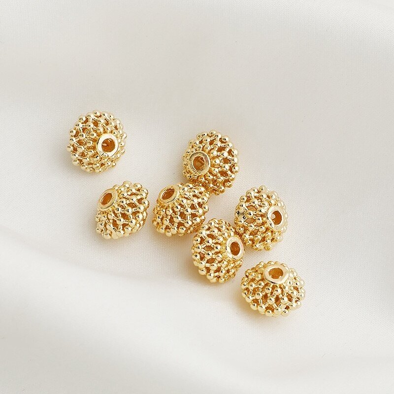 8x10mm 14k aukso sp. nerūdijančio plieno intarpas, 1vnt.