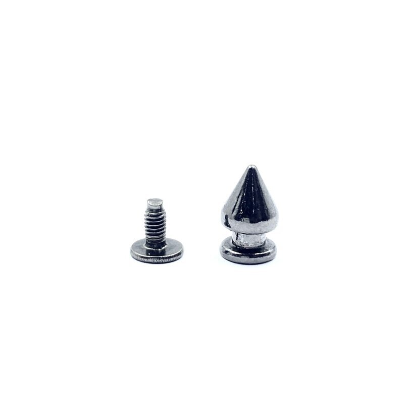8x12mm juodintos sp. įsukamos metalinės kniedės, 4vnt.