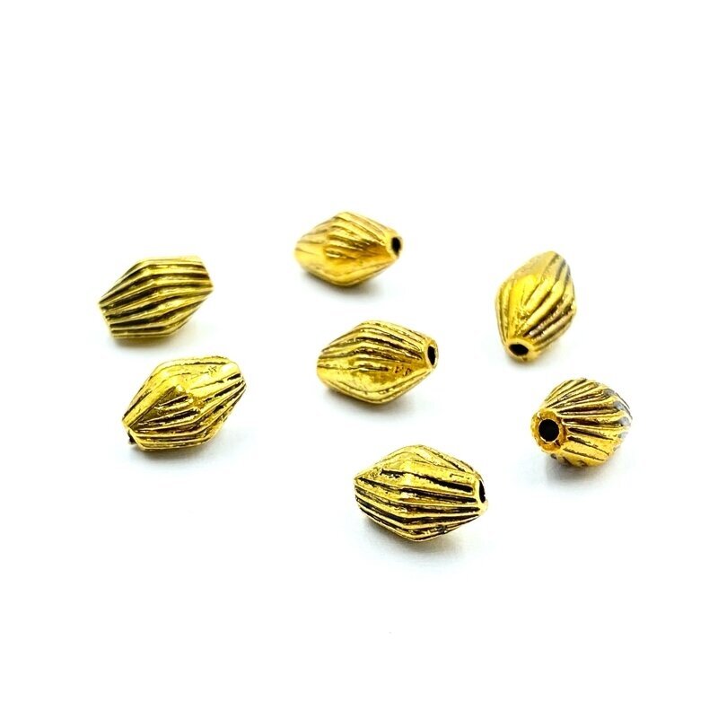 8x6mm aukso sp. intarpai, 23vnt.