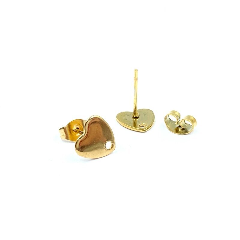 8x8mm 14k aukso sp. nerūdijančio plieno auskarų įvėrimai, 2vnt. 8x8mm 14k aukso sp. nerūdijančio plieno auskarų įvėrimai, 2vnt.
