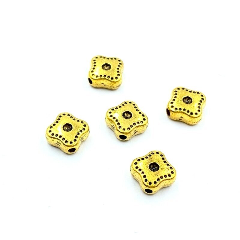 8x8mm aukso sp. intarpai, 27vnt.