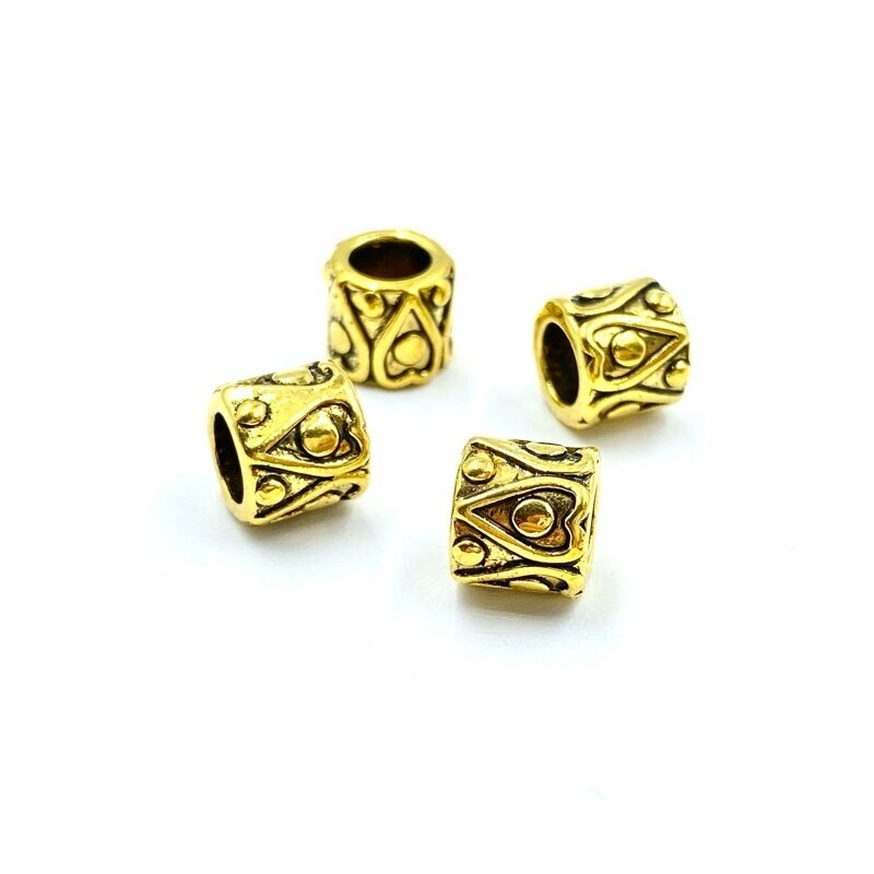 8x9mm aukso sp. intarpai, 11vnt.