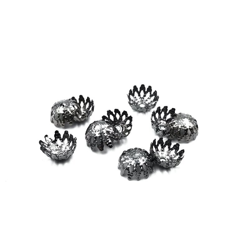 9mm juodintos sp. ažūrinės kepurėlės, 40vnt.