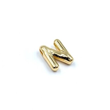 9x11mm rausvo aukso sp. nerūdijančio plieno pakabukas N raidė, 1vnt. 9x11mm rausvo aukso sp. nerūdijančio plieno pakabukas N raidė, 1vnt.
