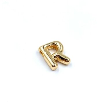 9x11mm rausvo aukso sp. nerūdijančio plieno pakabukas R raidė, 1vnt. 9x11mm rausvo aukso sp. nerūdijančio plieno pakabukas R raidė, 1vnt.