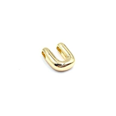 9x11mm rausvo aukso sp. nerūdijančio plieno pakabukas U raidė, 1vnt. 9x11mm rausvo aukso sp. nerūdijančio plieno pakabukas U raidė, 1vnt.