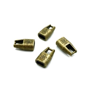 9x15x6mm žalvario sp. kepurėlės, 8vnt.