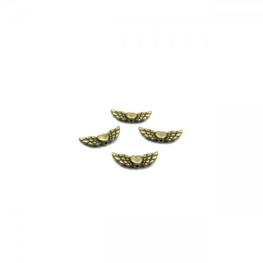 9x22mm žalvario sp. intarpai, 18vnt.