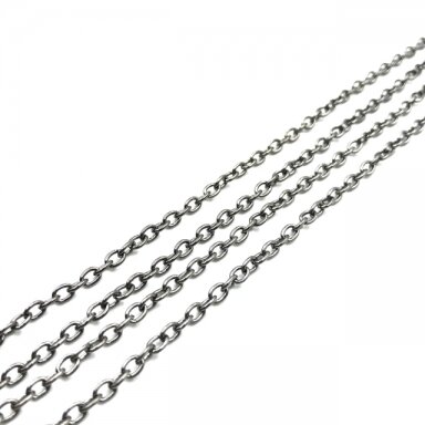 4x3mm juodintos sp. grandinėlė, 1m