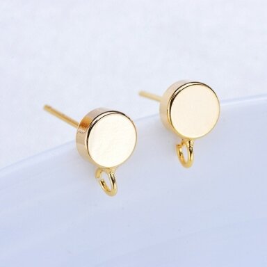 9x6mm 14k aukso sp. nerūdijančio plieno auskarų įvėrimai, 2vnt. 9x6mm 14k aukso sp. nerūdijančio plieno auskarų įvėrimai, 2vnt.