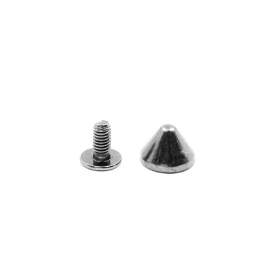 9x6mm juodintos sp. įsukamos metalinės kniedės, 8vnt.