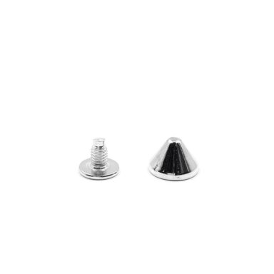 9x6mm nikelio sp. įsukamos metalinės kniedės, 8vnt.