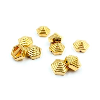 9x6mm rausvo aukso sp. prisiuvamos plastiko kniedės, 10g (apie 32vnt.)