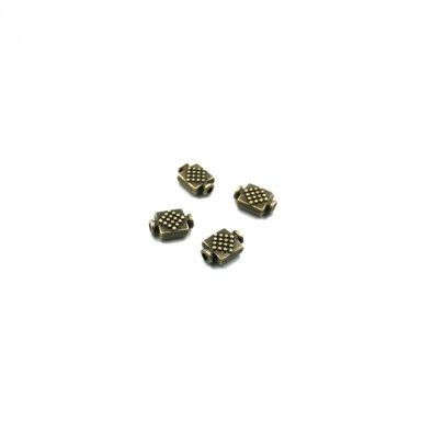9x6mm žalvario sp. intarpai, 25vnt.