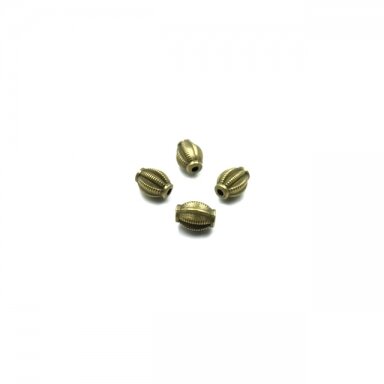9x7mm žalvario sp. intarpai, 14vnt.