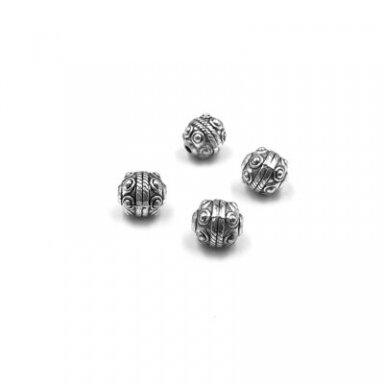 9x9mm sidabro sp. intarpai, 8vnt.