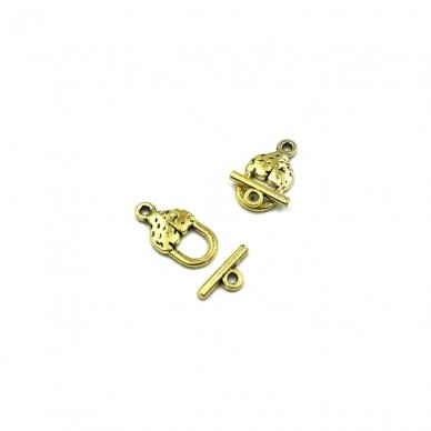 9x12mm aukso sp. perkišamas užsegimas, 16vnt. 9x12mm aukso sp. perkišamas užsegimas, 16vnt.
