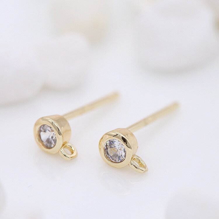 6x4mm 14k aukso sp. nerūdijančio plieno auskarų įvėrimai, 2vnt. 6x4mm 14k aukso sp. nerūdijančio plieno auskarų įvėrimai, 2vnt.