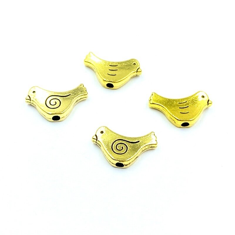 9x15mm aukso sp. intarpai, 15vnt.