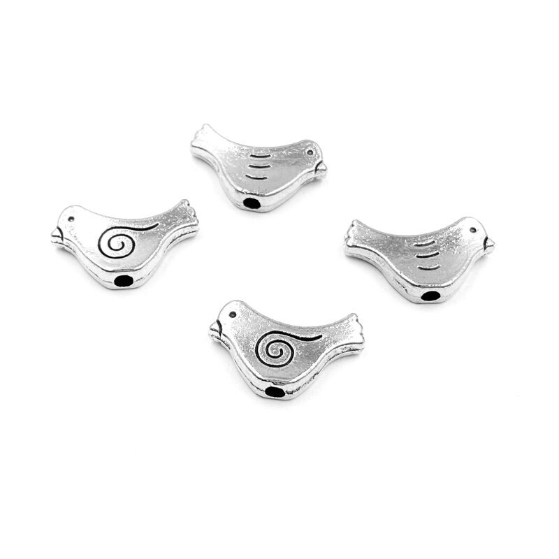 9x15mm sidabro sp. intarpai, 15vnt.