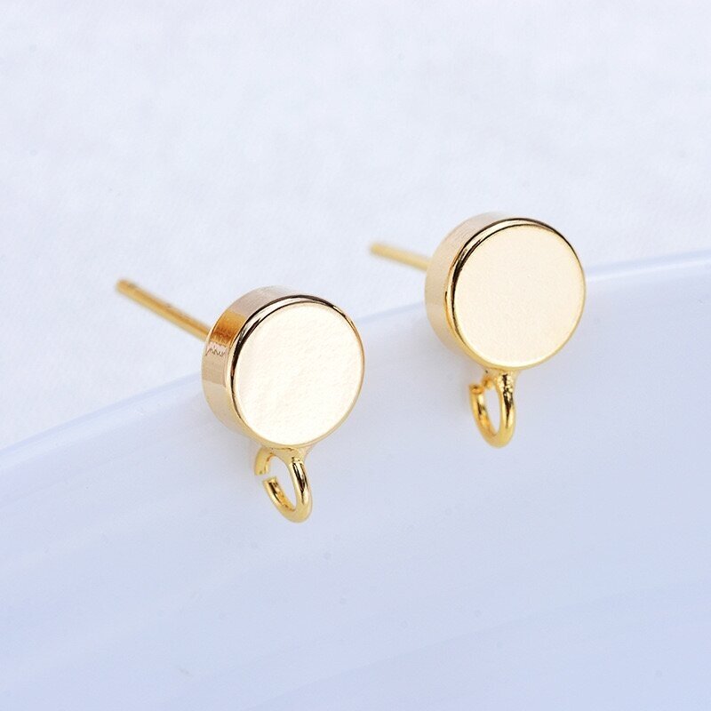 9x6mm 14k aukso sp. nerūdijančio plieno auskarų įvėrimai, 2vnt. 9x6mm 14k aukso sp. nerūdijančio plieno auskarų įvėrimai, 2vnt.