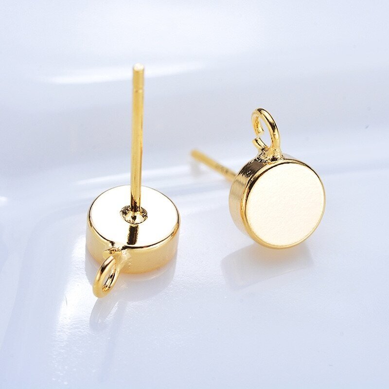 9x6mm 14k aukso sp. nerūdijančio plieno auskarų įvėrimai, 2vnt. 1 9x6mm 14k aukso sp. nerūdijančio plieno auskarų įvėrimai, 2vnt. 1