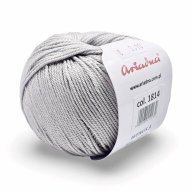 Ariadna Wenus 3 siūlai, pilkos sp. 50g Ariadna Wenus 3 siūlai, pilkos sp. 50g