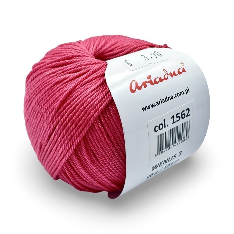Ariadna Wenus 3 siūlai, ciklameno sp. 50g Ariadna Wenus 3 siūlai, ciklameno sp. 50g