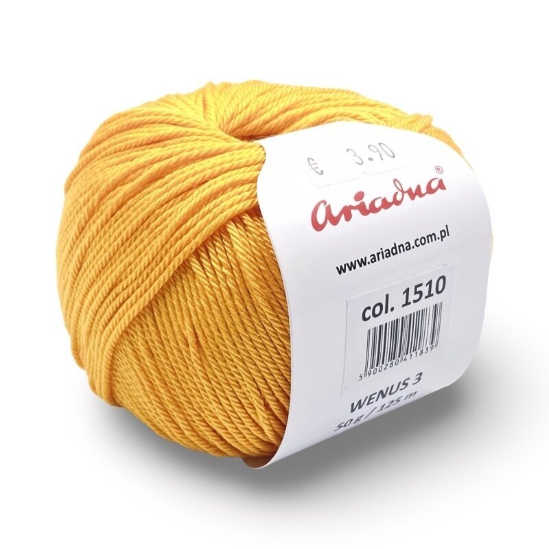 Ariadna Wenus 3 siūlai, oranžinės sp. 50g