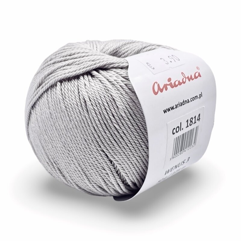 Ariadna Wenus 3 siūlai, pilkos sp. 50g
