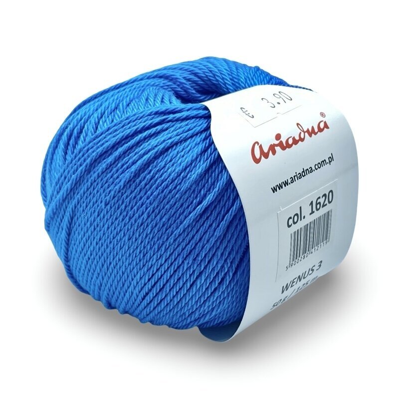 Ariadna Wenus 3 siūlai, žydros sp. 50g