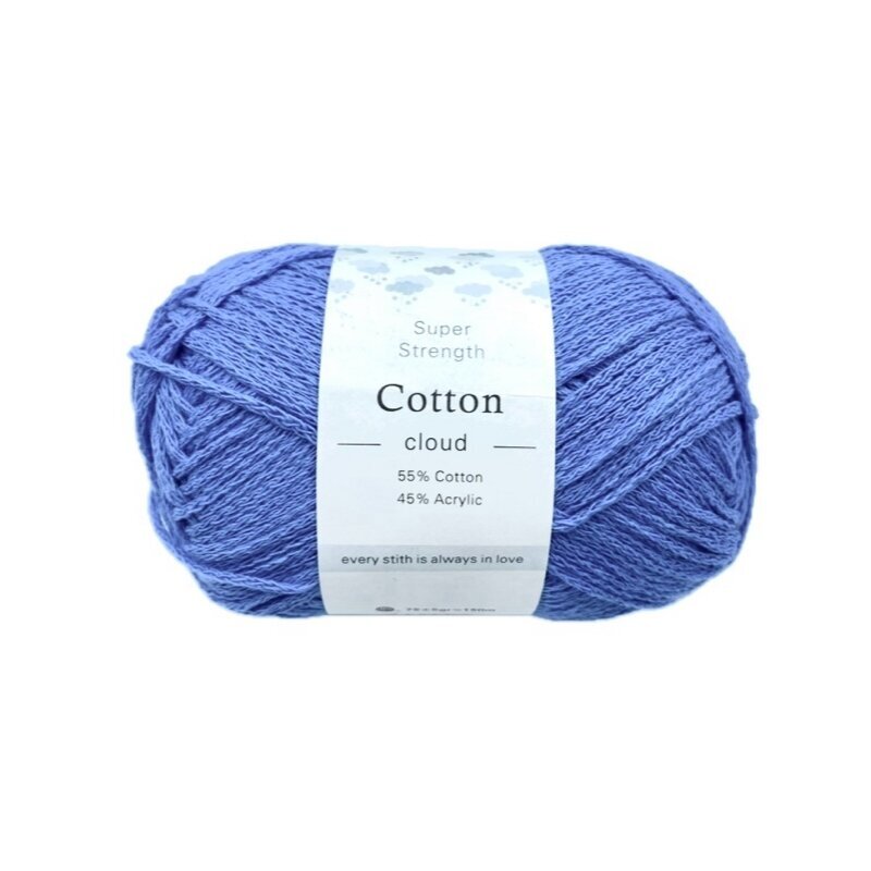 Cotton Cloud siūlai, mėlynos sp. (medvilnė, akrilas)