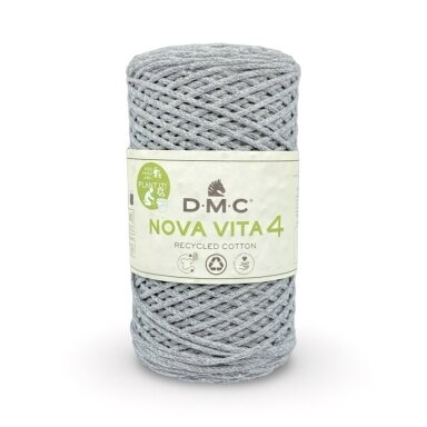 DMC Eco Vita pilkos sp. macrame virvė, ±200m DMC Eco Vita pilkos sp. macrame virvė, ±200m