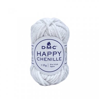 DMC Happy Chenille siūlai, baltos sp. ±15g