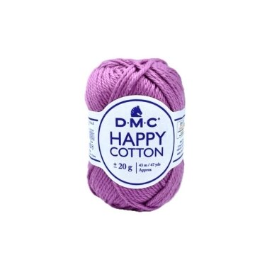 DMC Happy Cotton siūlai, alyvinės sp. ±20g DMC Happy Cotton siūlai, alyvinės sp. ±20g