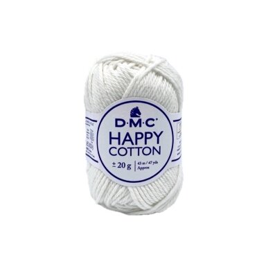 DMC Happy Cotton siūlai, gelsvos sp. ±20g DMC Happy Cotton siūlai, gelsvos sp. ±20g