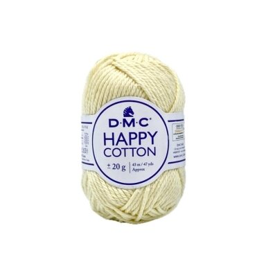 DMC Happy Cotton siūlai, geltonos sp. ±20g DMC Happy Cotton siūlai, geltonos sp. ±20g