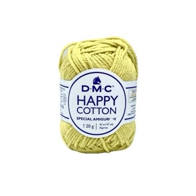 DMC Happy Cotton siūlai, geltonos sp. ±20g DMC Happy Cotton siūlai, geltonos sp. ±20g