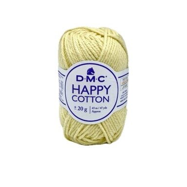 DMC Happy Cotton siūlai, geltonos sp. ±20g DMC Happy Cotton siūlai, geltonos sp. ±20g