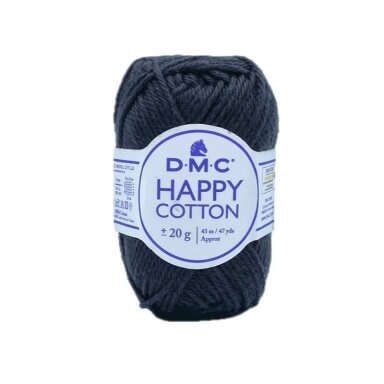 DMC Happy Cotton siūlai, juodos sp. ±20g DMC Happy Cotton siūlai, juodos sp. ±20g