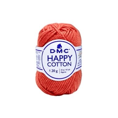 DMC Happy Cotton siūlai, koralų sp. ±20g DMC Happy Cotton siūlai, koralų sp. ±20g