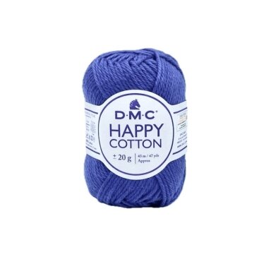 DMC Happy Cotton siūlai, mėlynos sp. ±20g DMC Happy Cotton siūlai, mėlynos sp. ±20g