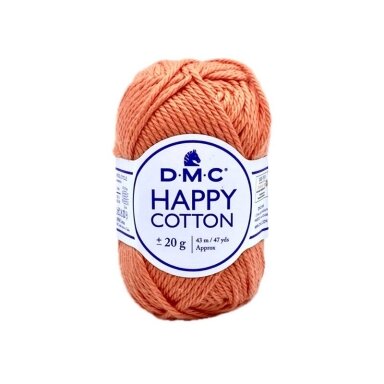 DMC Happy Cotton siūlai, oranžinės sp. ±20g DMC Happy Cotton siūlai, oranžinės sp. ±20g