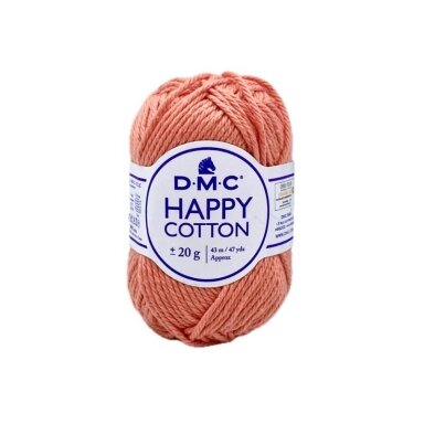 DMC Happy Cotton siūlai, oranžinės sp. ±20g DMC Happy Cotton siūlai, oranžinės sp. ±20g