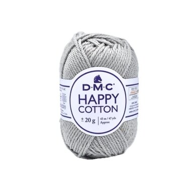 DMC Happy Cotton siūlai, pilkos sp. ±20g DMC Happy Cotton siūlai, pilkos sp. ±20g