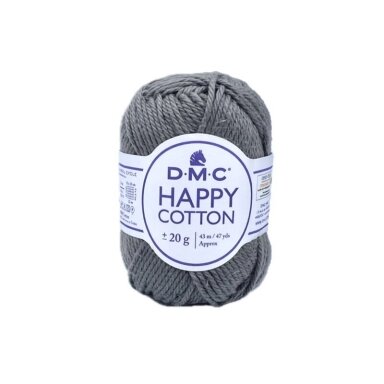DMC Happy Cotton siūlai, pilkos sp. ±20g DMC Happy Cotton siūlai, pilkos sp. ±20g